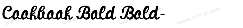 Cookbook Bold Bold字体转换